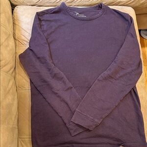 Marc Anthony Men's Long-Sleeve Crewneck Shirt - Deep Purple